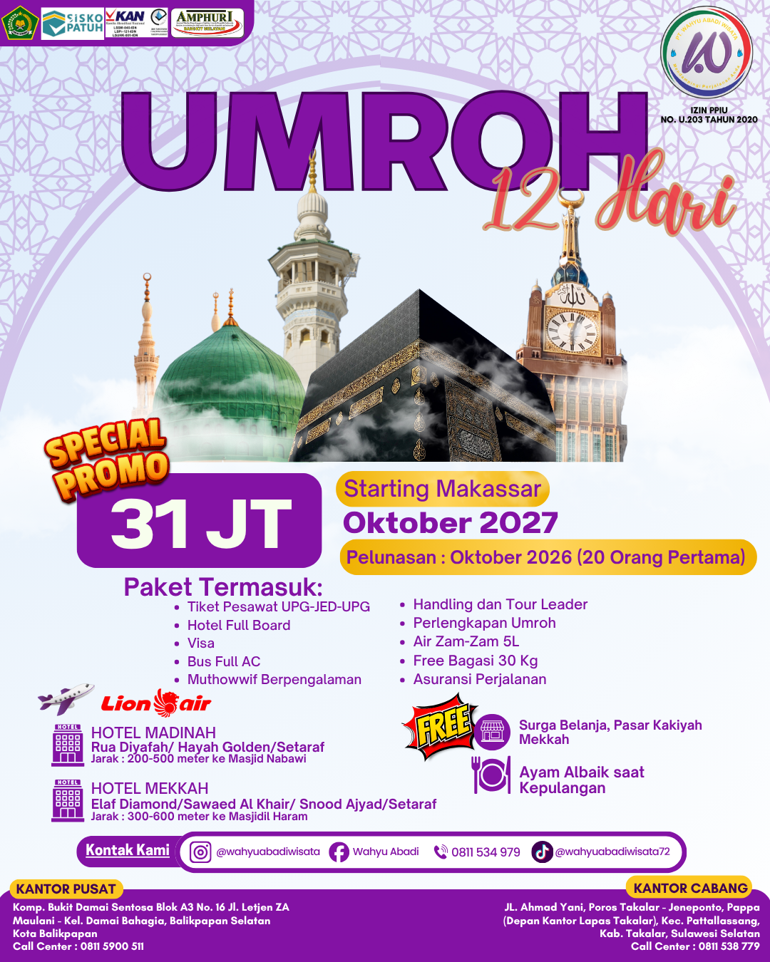 Promo Umroh Oktober 2027